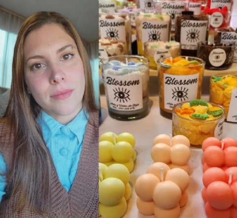 Emily y su BlossomArteyVelas: un cambio de vida que se transformó en arte y sanación
