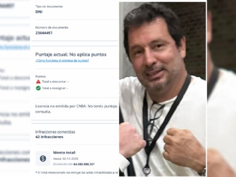 Emiliano Aloi, el asesino al volante que embistió a un joven en 2014 y que tenía 63 infracciones por exceso de velocidad