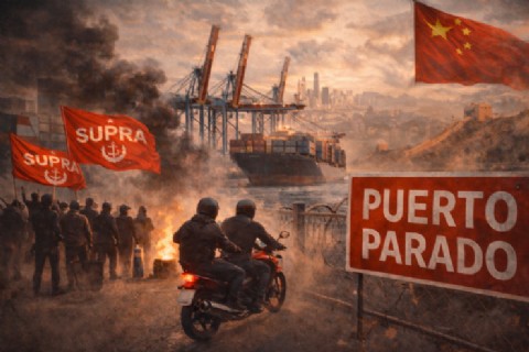 A la deriva: mientras Orsi visita China, un nuevo conflicto sindical paraliza al puerto más importante del país