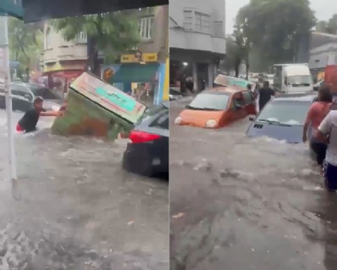 VIDEO | Montevideo: un fuerte temporal causó severas inundaciones