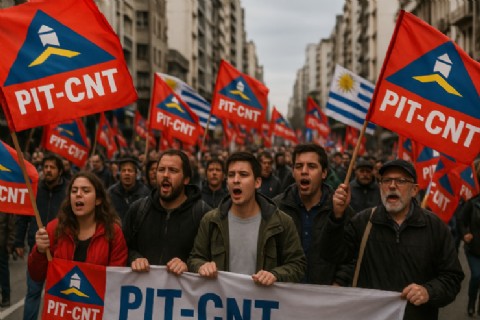 Se terminó la joda: el PIT-CNT convoca al primer paro general contra el Gobierno del Frente Amplio