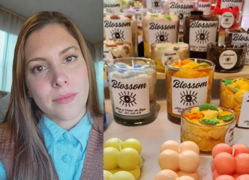 Emily y su BlossomArteyVelas: un cambio de vida que se transformó en arte y sanación